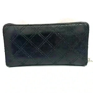 Vintage Marc Jacobs Quilted Leather Wallet | Black with Gold Hardware